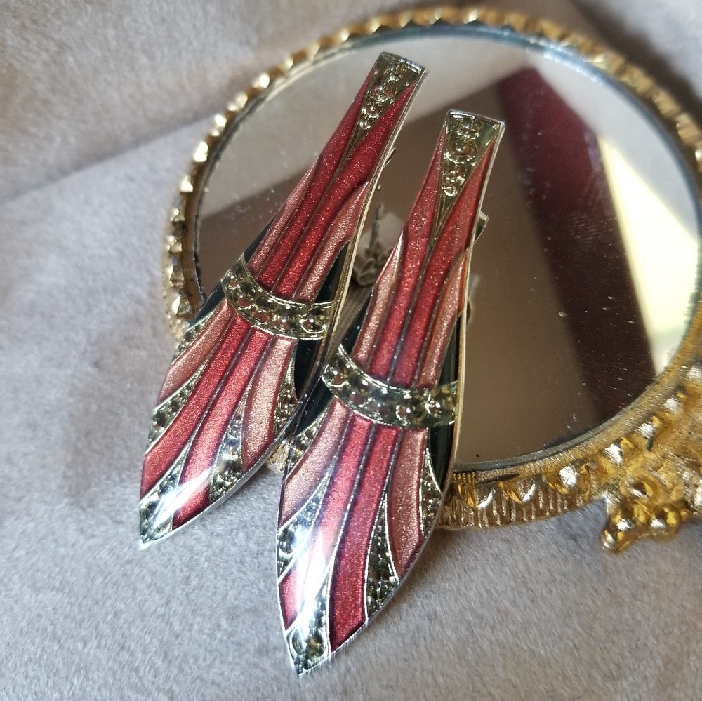 Vintage Inspired 20s Art Deco Earrings